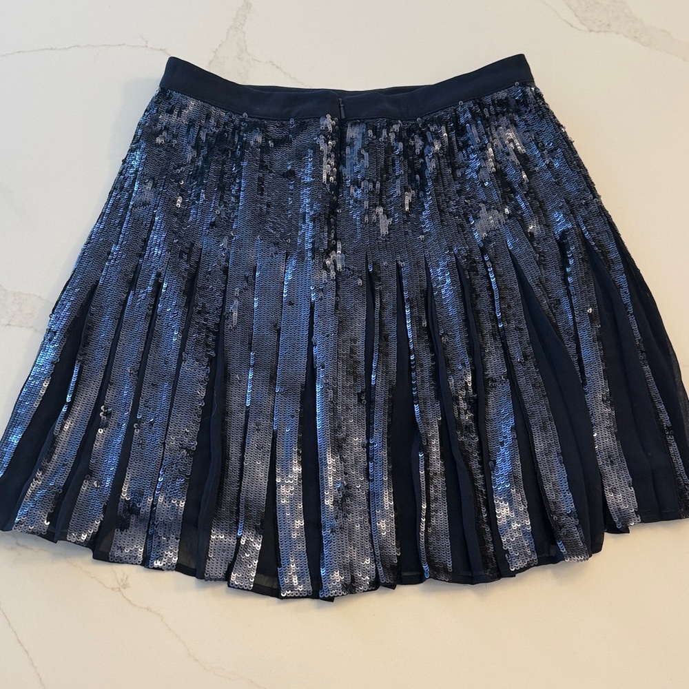 Banana Republic Dark Blue Sequin Mini Skirt - Picture 3 of 5